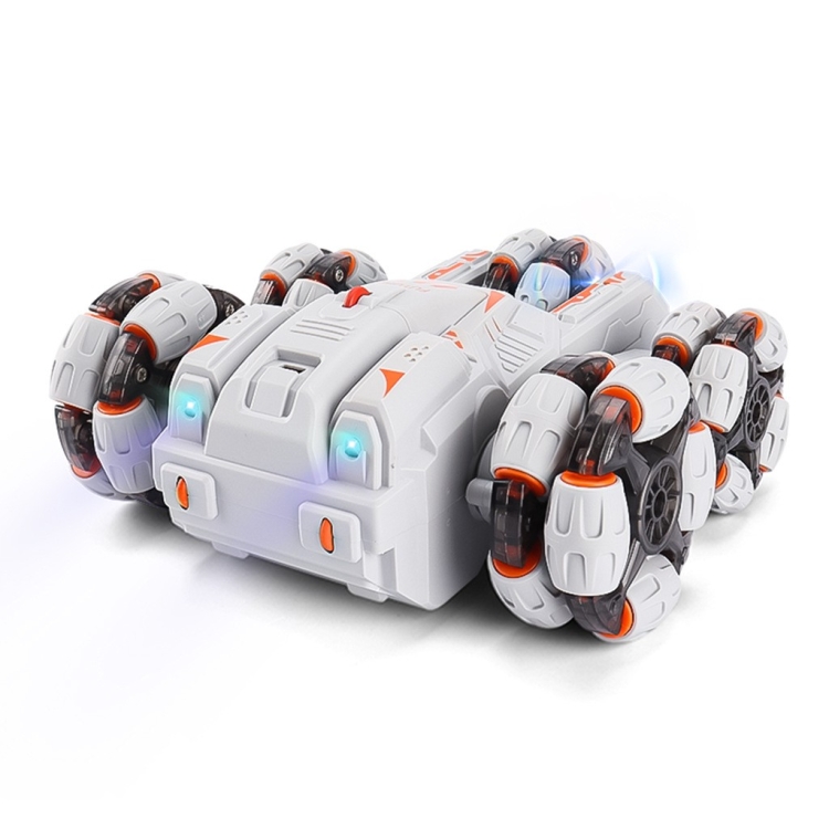 JJR/C JC05 Five Wheel Colorful Light Swing Arm Stunt Drift Car, Specification:Dual Control(Grey) - 1