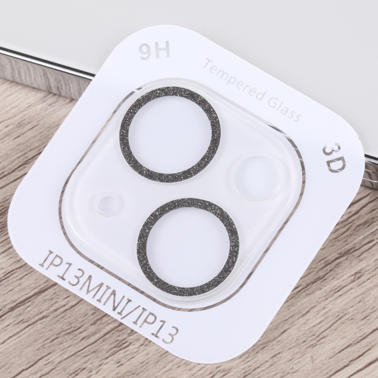 For iPhone 14 Glitter Ring Tempered Glass Camera Lens Film(Black) For iPhone 14 Glitter Ring Tempered Glass Camera Lens Film(Black)