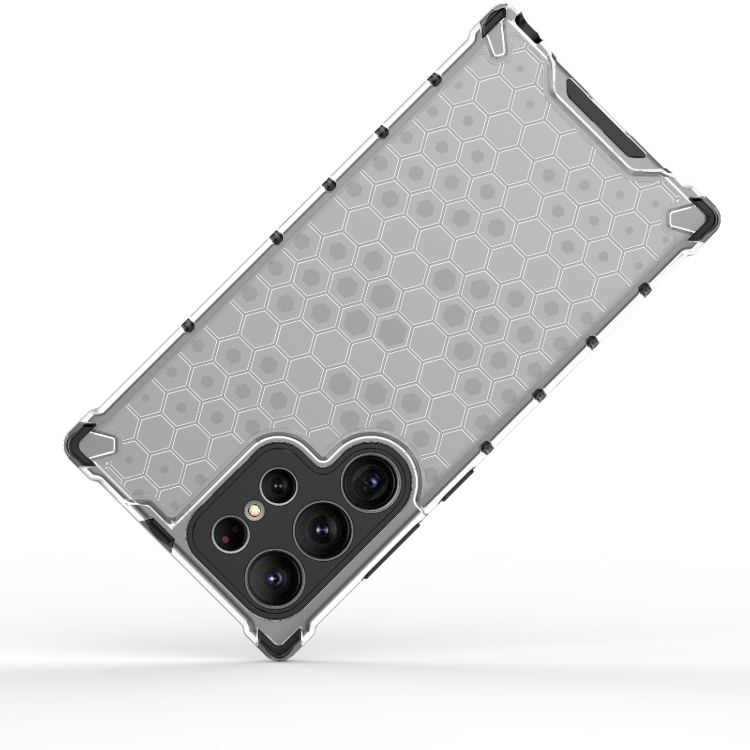 For Samsung Galaxy S23 Ultra 5G Shockproof Honeycomb PC + TPU Protective Phone Case(White) For Samsung Galaxy S23 Ultra 5G Shockproof Honeycomb PC + TPU Protective Phone Case(White)