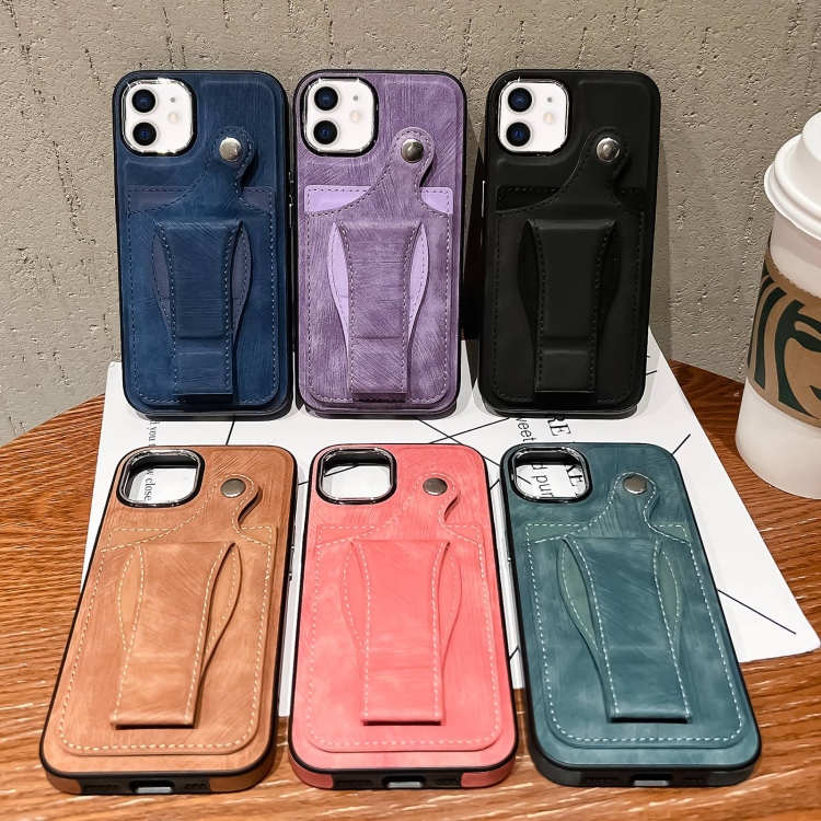 For iPhone 12 Side Leather Rotation Card Holder Phone Case(Pink) For iPhone 12 Side Leather Rotation Card Holder Phone Case(Pink)