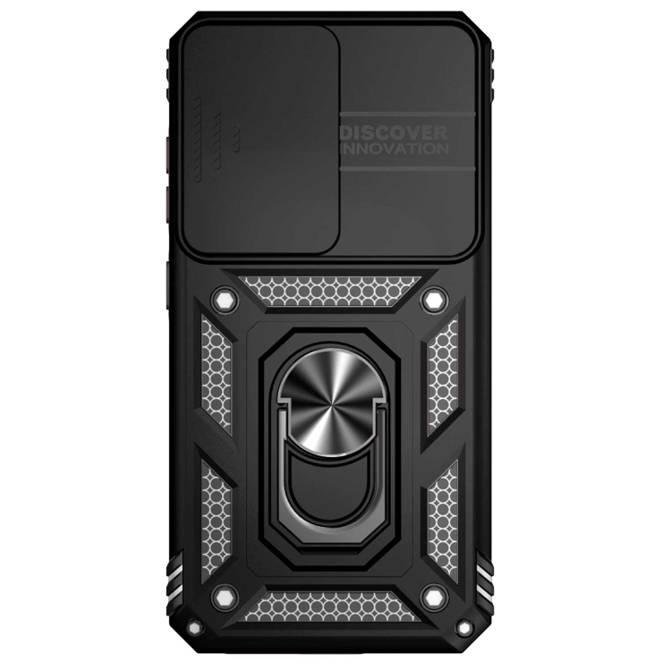 For Samsung Galaxy S23+ 5G Sliding Camshield Holder Phone Case(Black)