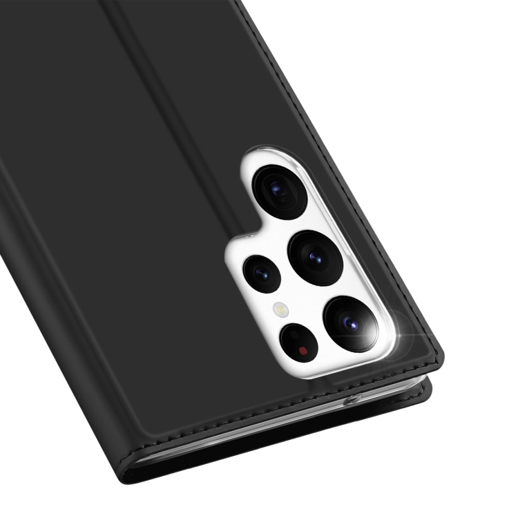 For Samsung Galaxy S23 Ultra 5G DUX DUCIS Skin Pro Series Flip Leather Phone Case(Black)