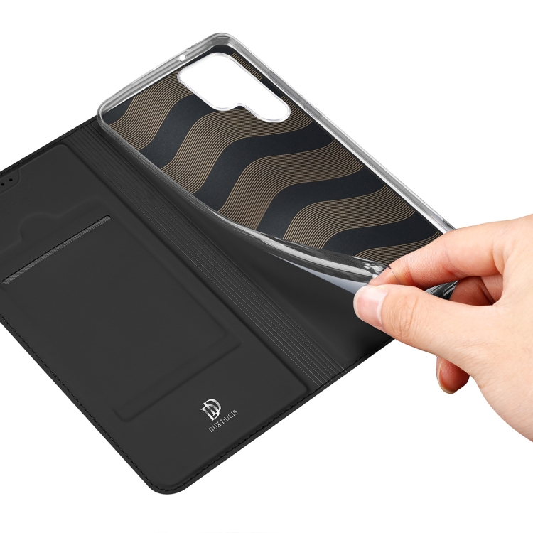 For Samsung Galaxy S23 Ultra 5G DUX DUCIS Skin Pro Series Flip Leather Phone Case(Black)