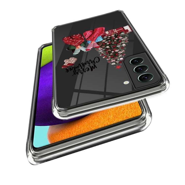 For Samsung Galaxy S23+ 5G Christmas Patterned Clear TPU Phone Cover Case(Christmas Tree and Girls) For Samsung Galaxy S23+ 5G Christmas Patterned Clear TPU Phone Cover Case(Christmas Tree and Girls)