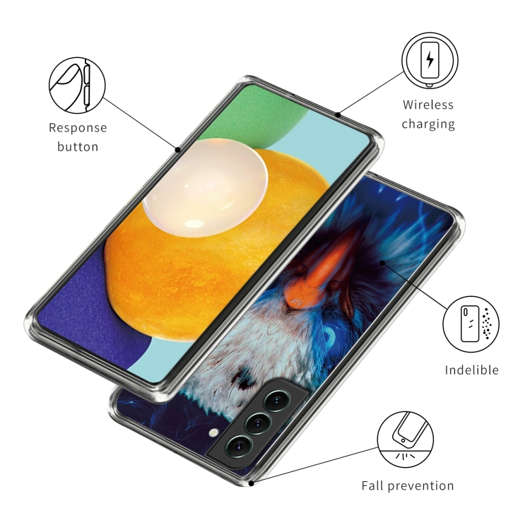 For Samsung Galaxy S23+ 5G Colored Drawing Clear TPU Phone Protective Case(Sharp Billed Bird) For Samsung Galaxy S23+ 5G Colored Drawing Clear TPU Phone Protective Case(Sharp Billed Bird)