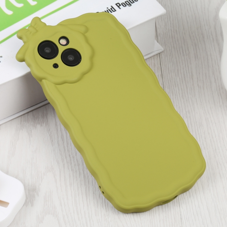 For iPhone 14 Plus Bowknot Liquid Silicone Phone Case(Green) For iPhone 14 Plus Bowknot Liquid Silicone Phone Case(Green)