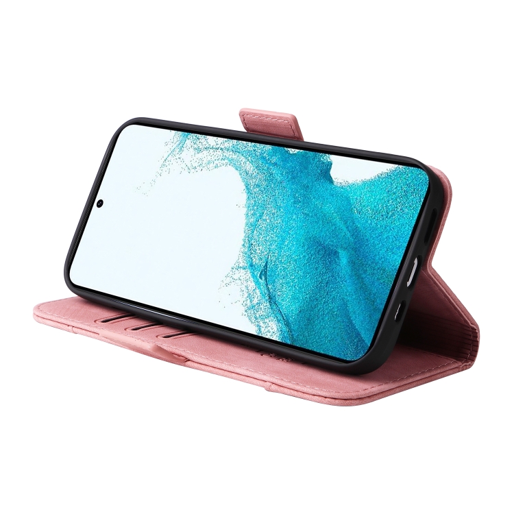 For Samsung Galaxy S23+ 5G BETOPNICE Dual-side Buckle Leather Phone Case(Pink) For Samsung Galaxy S23+ 5G BETOPNICE Dual-side Buckle Leather Phone Case(Pink)