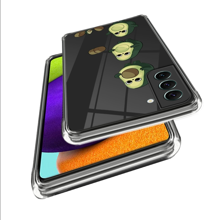 For Samsung Galaxy S23+ 5G Colored Drawing Clear TPU Phone Protective Case(Avocado) For Samsung Galaxy S23+ 5G Colored Drawing Clear TPU Phone Protective Case(Avocado)