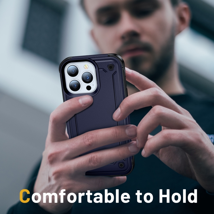 For iPhone 14 Pro 2 in 1 Soft TPU Hard PC Phone Case(Blue) For iPhone 14 Pro 2 in 1 Soft TPU Hard PC Phone Case(Blue)