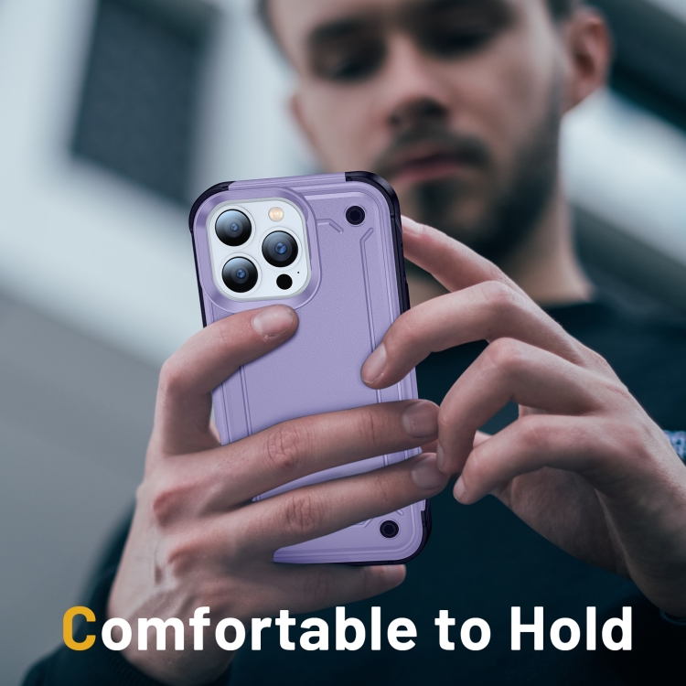 For iPhone 12 Pro Max 2 in 1 Soft TPU Hard PC Phone Case(Purple Royal Blue) For iPhone 12 Pro Max 2 in 1 Soft TPU Hard PC Phone Case(Purple Royal Blue)
