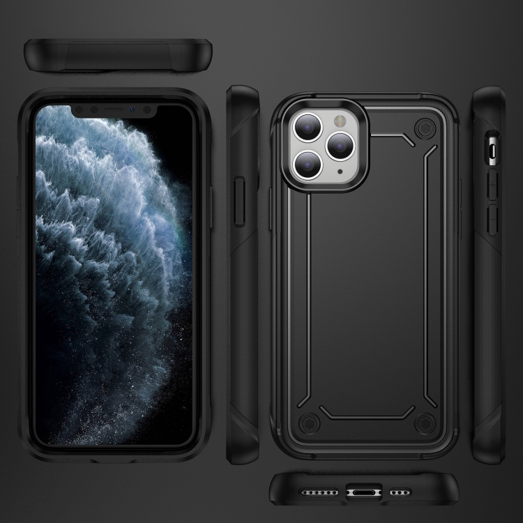 For iPhone 11 2 in 1 Soft TPU Hard PC Phone Case(Black) For iPhone 11 2 in 1 Soft TPU Hard PC Phone Case(Black)