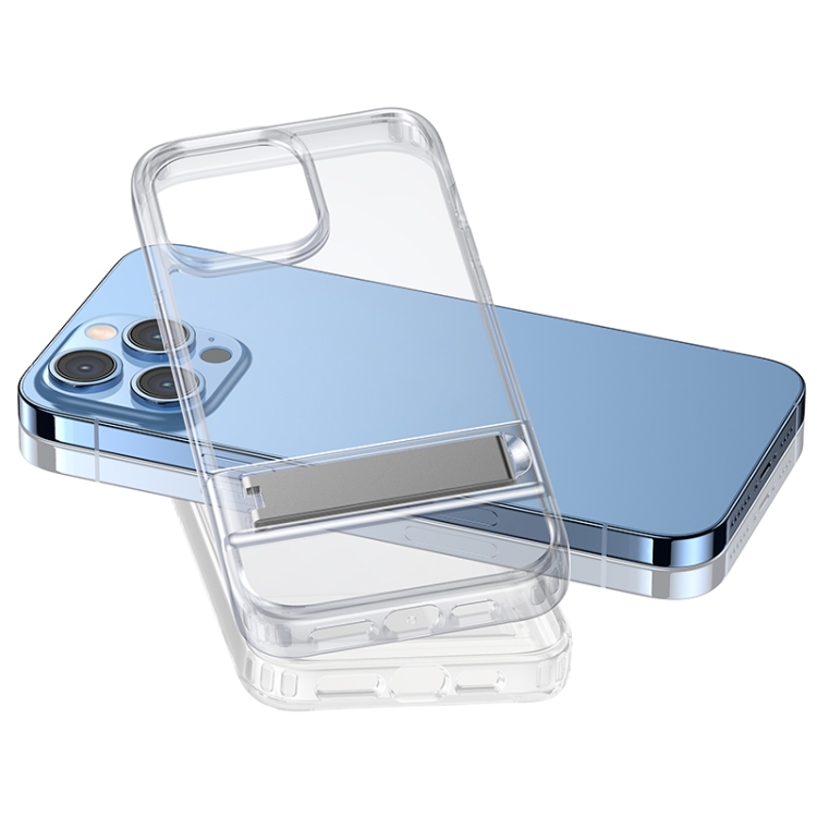 For iPhone 14 Plus USAMS US-BH808 Wingy Series Invisible Holder Phone Case(Transparent) For iPhone 14 Plus USAMS US-BH808 Wingy Series Invisible Holder Phone Case(Transparent)