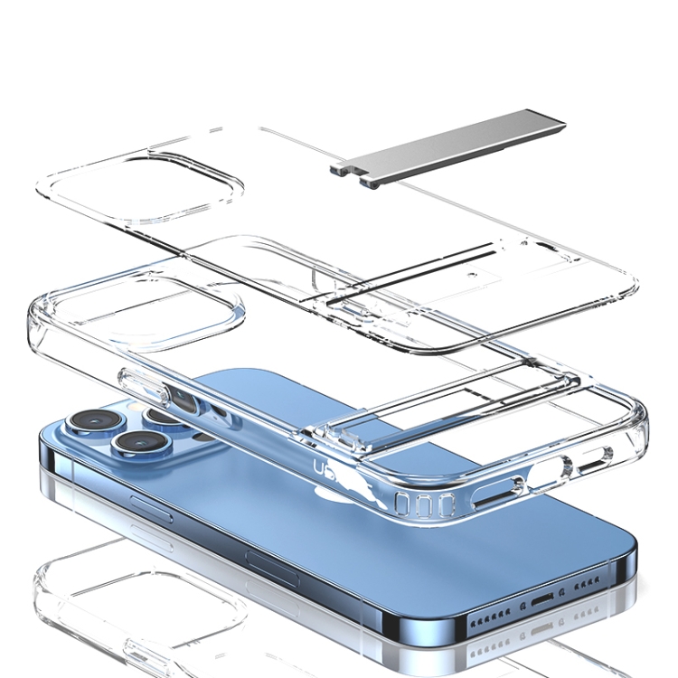 For iPhone 14 Plus USAMS US-BH808 Wingy Series Invisible Holder Phone Case(Transparent) For iPhone 14 Plus USAMS US-BH808 Wingy Series Invisible Holder Phone Case(Transparent)