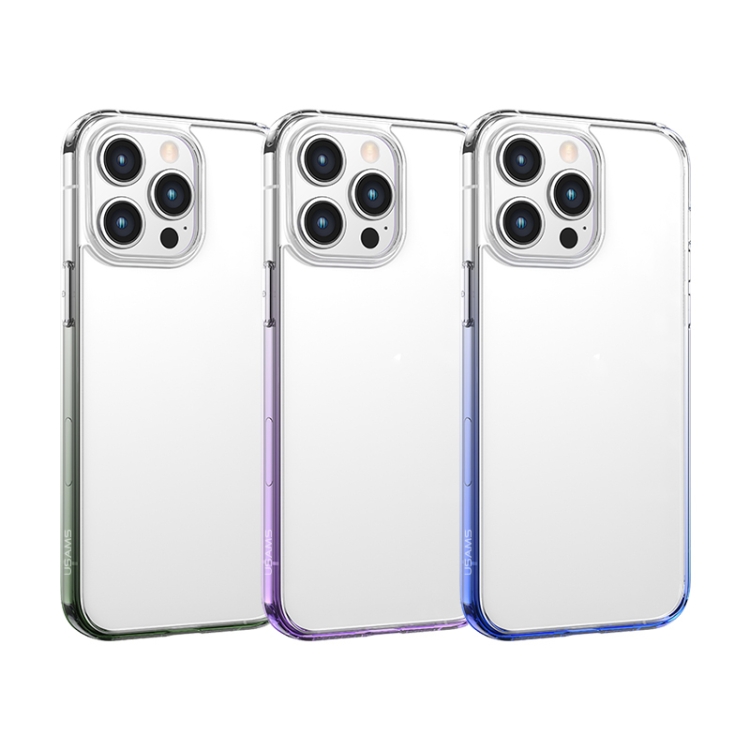 For iPhone 14 USAMS US-BH811 Binz Series Gradient Color Phone Protective Case(Black) For iPhone 14 USAMS US-BH811 Binz Series Gradient Color Phone Protective Case(Black)