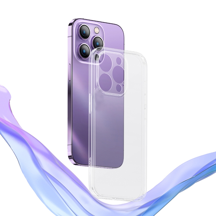 For iPhone 14 Pro USAMS US-BH830 Crystal Series Precision Hole Phone Case(Transparent) For iPhone 14 Pro USAMS US-BH830 Crystal Series Precision Hole Phone Case(Transparent)