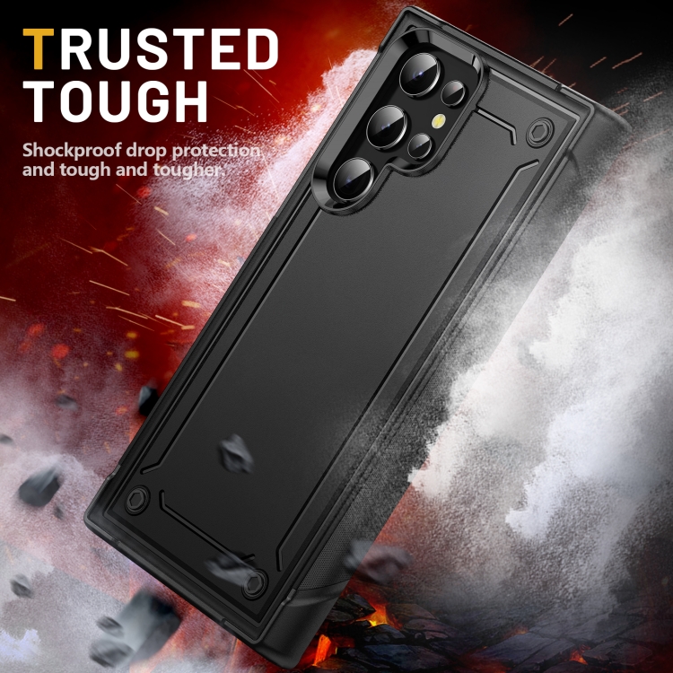 For Samsung Galaxy S22 Ultra 5G 2 in 1 Soft TPU Hard PC Phone Case(Black) For Samsung Galaxy S22 Ultra 5G 2 in 1 Soft TPU Hard PC Phone Case(Black)