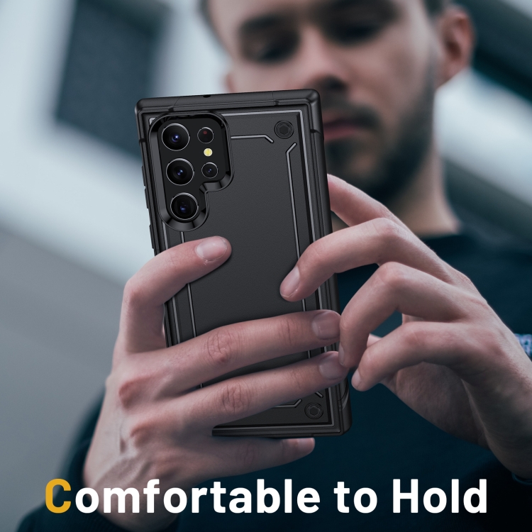 For Samsung Galaxy S22 Ultra 5G 2 in 1 Soft TPU Hard PC Phone Case(Black) For Samsung Galaxy S22 Ultra 5G 2 in 1 Soft TPU Hard PC Phone Case(Black)