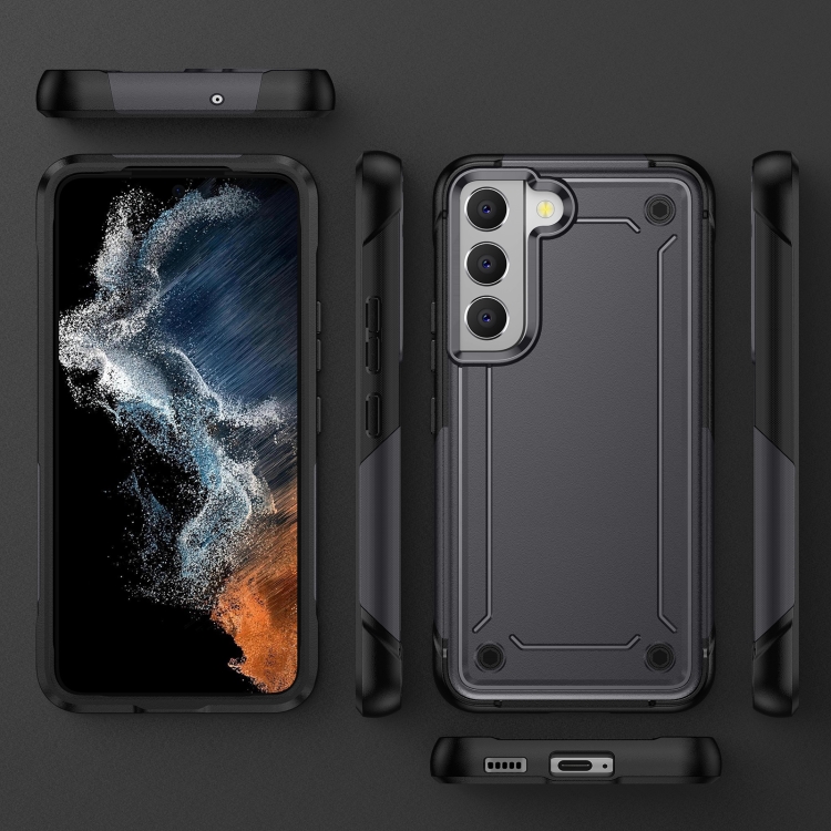 For Samsung Galaxy S21 5G 2 in 1 Soft TPU Hard PC Phone Case(Grey) For Samsung Galaxy S21 5G 2 in 1 Soft TPU Hard PC Phone Case(Grey)