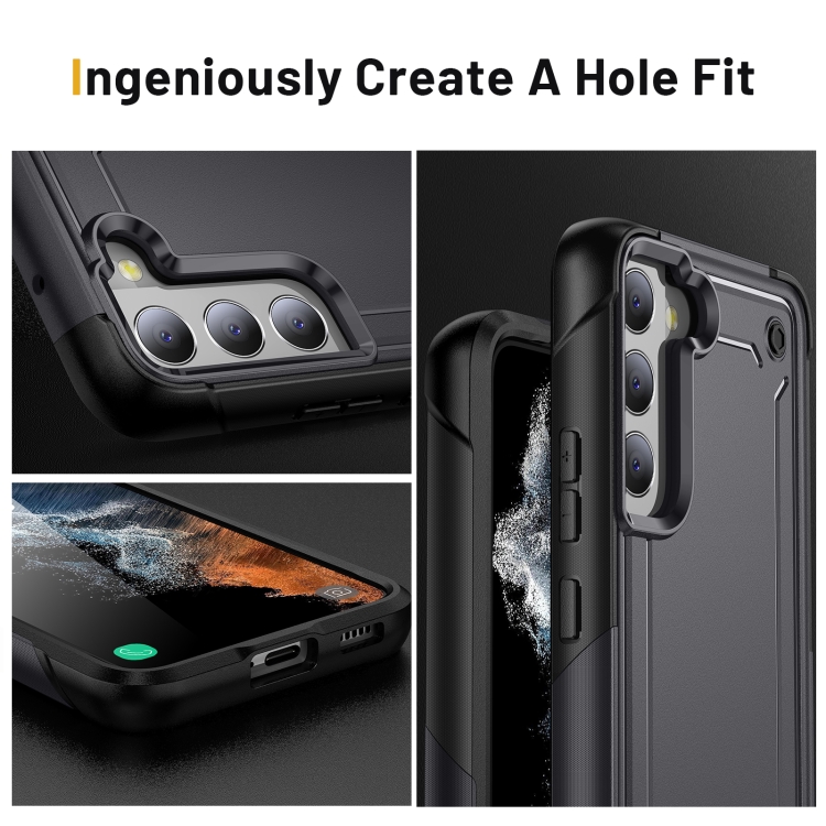 For Samsung Galaxy S21 5G 2 in 1 Soft TPU Hard PC Phone Case(Grey) For Samsung Galaxy S21 5G 2 in 1 Soft TPU Hard PC Phone Case(Grey)