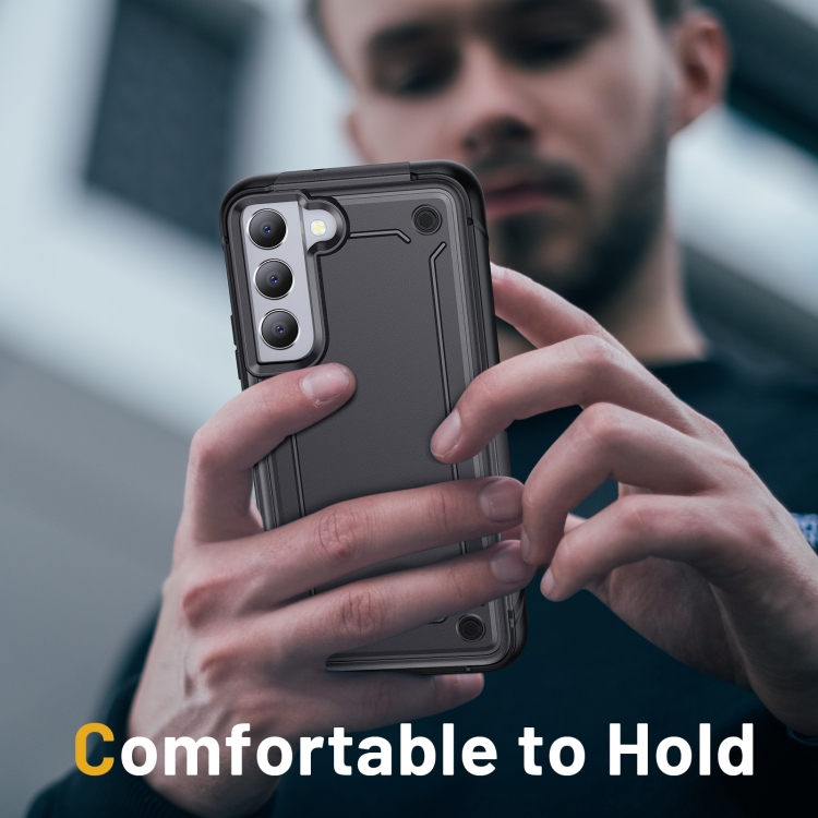 For Samsung Galaxy S21 5G 2 in 1 Soft TPU Hard PC Phone Case(Grey) For Samsung Galaxy S21 5G 2 in 1 Soft TPU Hard PC Phone Case(Grey)