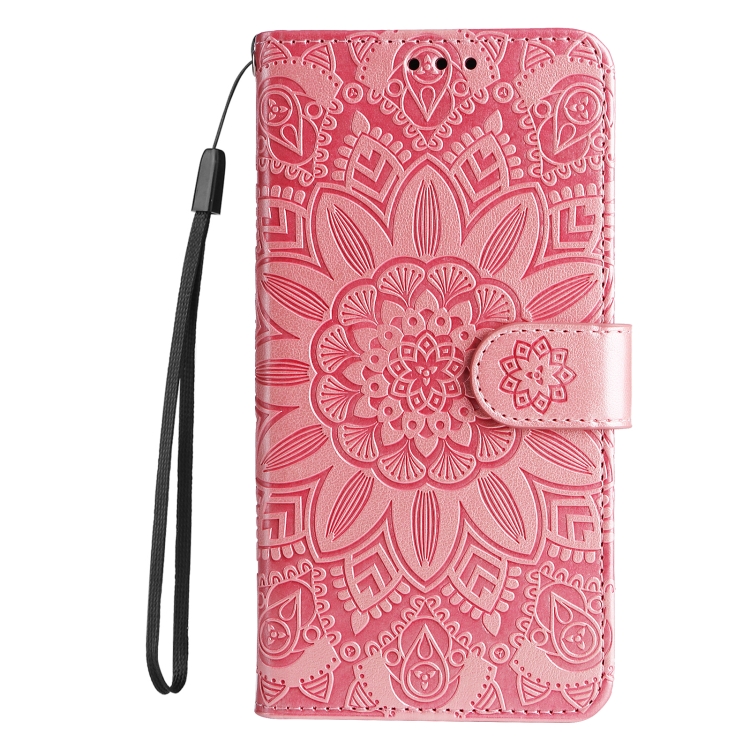 For Samsung Galaxy S23+ 5G Embossed Sunflower Leather Phone Case(Pink) For Samsung Galaxy S23+ 5G Embossed Sunflower Leather Phone Case(Pink)