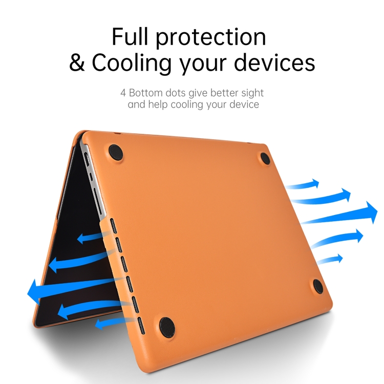 For MacBook Pro 13.3 inch 2020 WiWU Leather Shield Case(Brown) For MacBook Pro 13.3 inch 2020 WiWU Leather Shield Case(Brown)