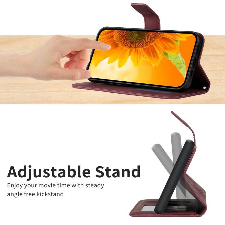 For Motorola Moto G9 Power Skin Feel Sun Flower Pattern Flip