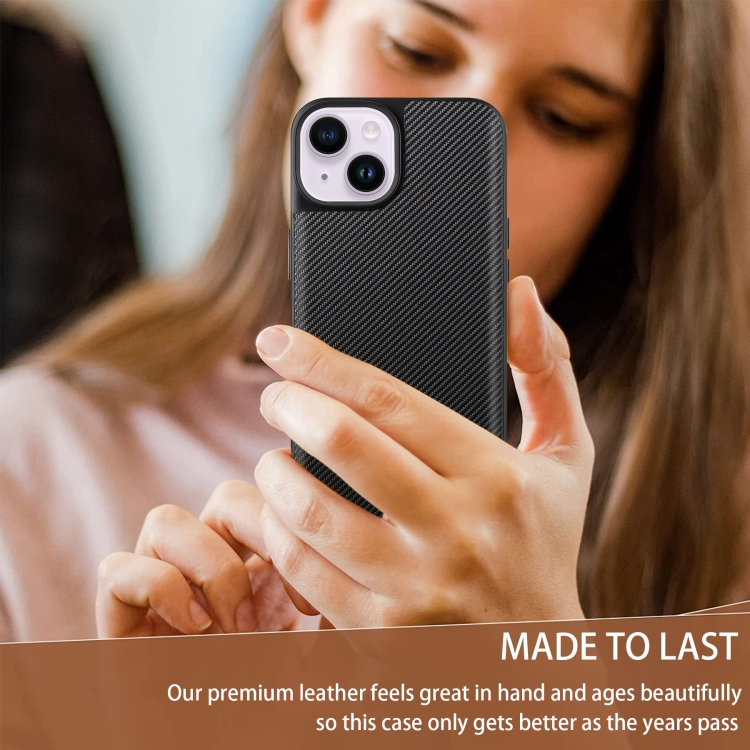 For iPhone 14 ViLi TC Series Kevlar Carbon Fiber Texture Phone Case(Black) For iPhone 14 ViLi TC Series Kevlar Carbon Fiber Texture Phone Case(Black)