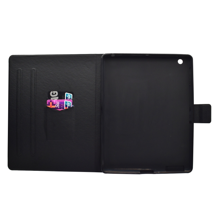 For iPad 2 / 3 / 4 Horizontal Painted Flat Leather Case with Sleep Function & Pen Cover & Card Slot & Holder(Shar Pei)