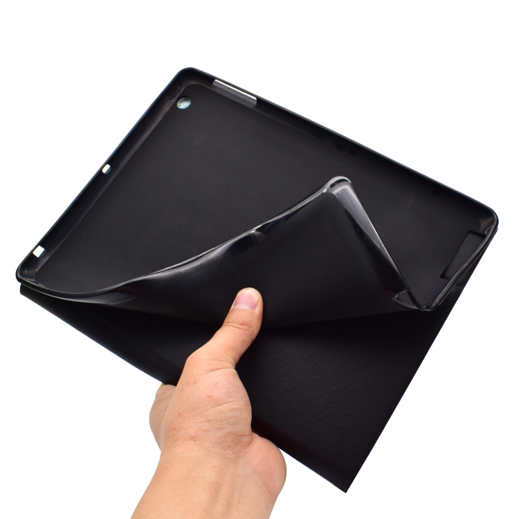 For iPad 2 / 3 / 4 Horizontal Painted Flat Leather Case with Sleep Function & Pen Cover & Card Slot & Holder(Shar Pei)