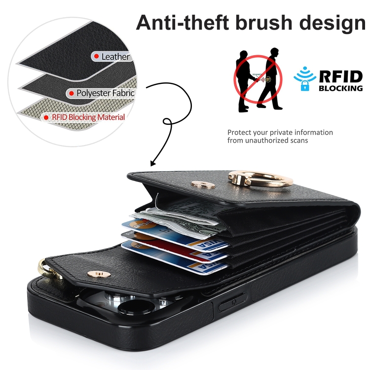 For iPhone 11 Pro Anti-theft RFID Card Slot Phone Case(Black) For iPhone 11 Pro Anti-theft RFID Card Slot Phone Case(Black)