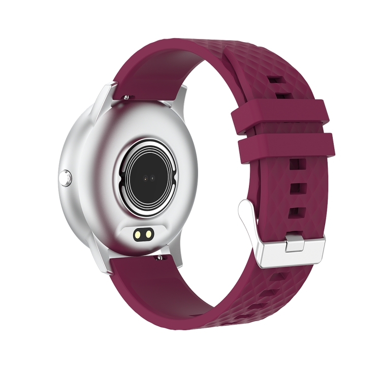 Ochstin 5H30 Reloj deportivo inteligente con correa de silicona y pantalla redonda HD de 1,28 pulgadas (púrpura) - 2