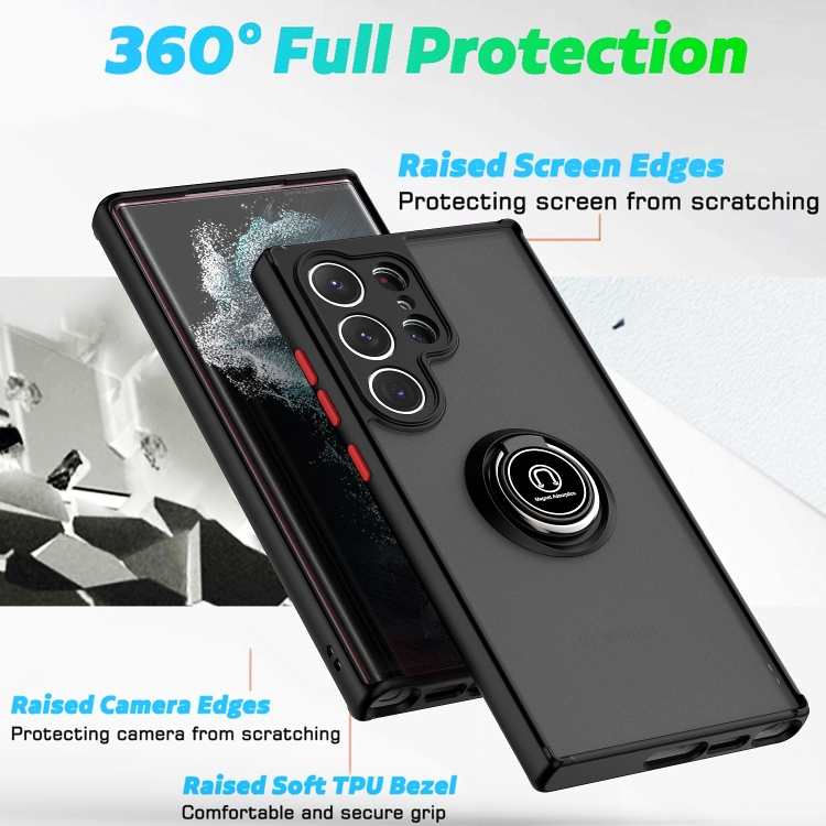For Samsung Galaxy S23 Ultra 5G Q Shadow I Ring Holder PC and TPU Hybrid Phone Case (Army Green) For Samsung Galaxy S23 Ultra 5G Q Shadow I Ring Holder PC and TPU Hybrid Phone Case (Army Green)