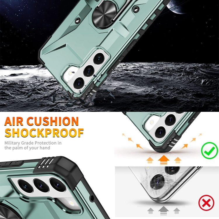For Samsung Galaxy S22+ 5G Ring Holder Phone Case(Grey) For Samsung Galaxy S22+ 5G Ring Holder Phone Case(Grey)