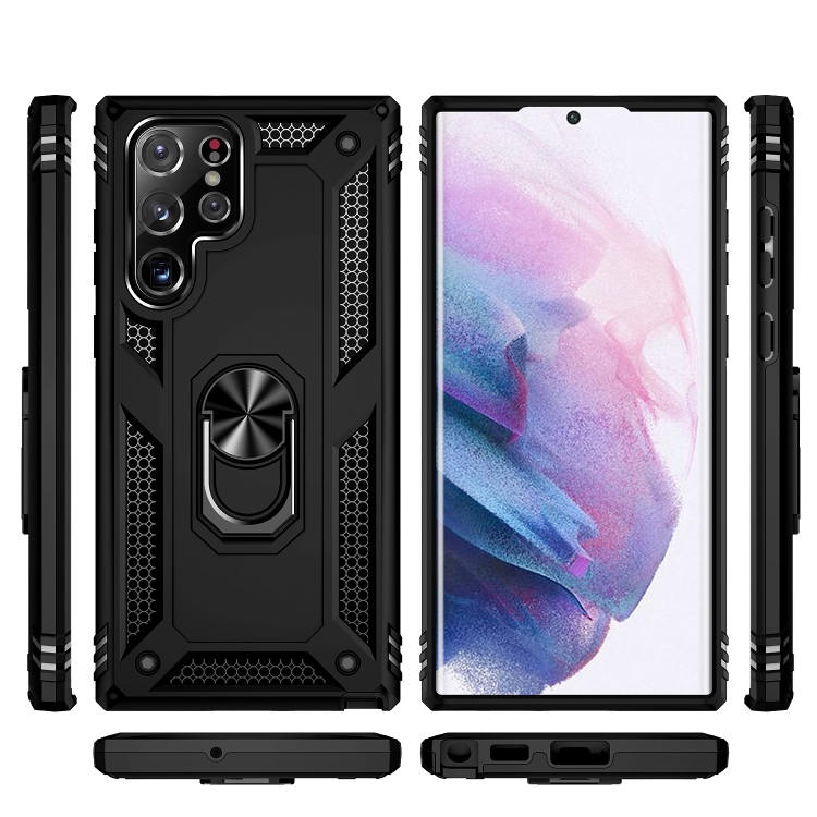 For Samsung Galaxy S23 Ultra 5G Shockproof TPU + PC Phone Case(Black) For Samsung Galaxy S23 Ultra 5G Shockproof TPU + PC Phone Case(Black)