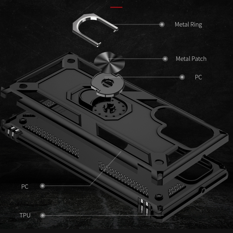 For Samsung Galaxy S23 Ultra 5G Shockproof TPU + PC Phone Case(Black) For Samsung Galaxy S23 Ultra 5G Shockproof TPU + PC Phone Case(Black)