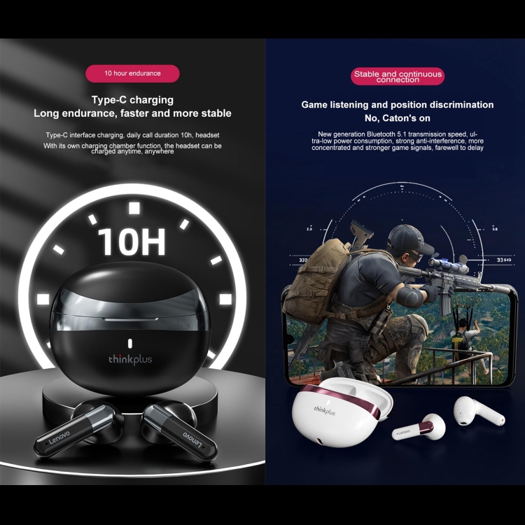 Lenovo LP11 TWS HiFi Sound Wireless Bluetooth Earphone with HD Mic(Black) Lenovo LP11 TWS HiFi Sound Wireless Bluetooth Earphone with HD Mic(Black)