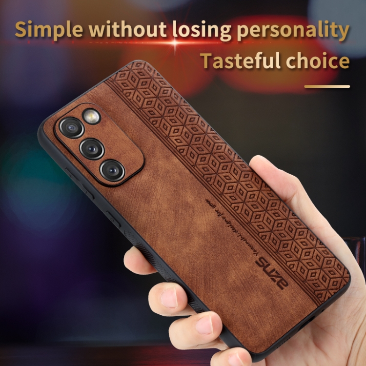 For Samsung Galaxy S20 FE / S20 Lite AZNS 3D Embossed Skin Feel Phone Case(Black) For Samsung Galaxy S20 FE / S20 Lite AZNS 3D Embossed Skin Feel Phone Case(Black)