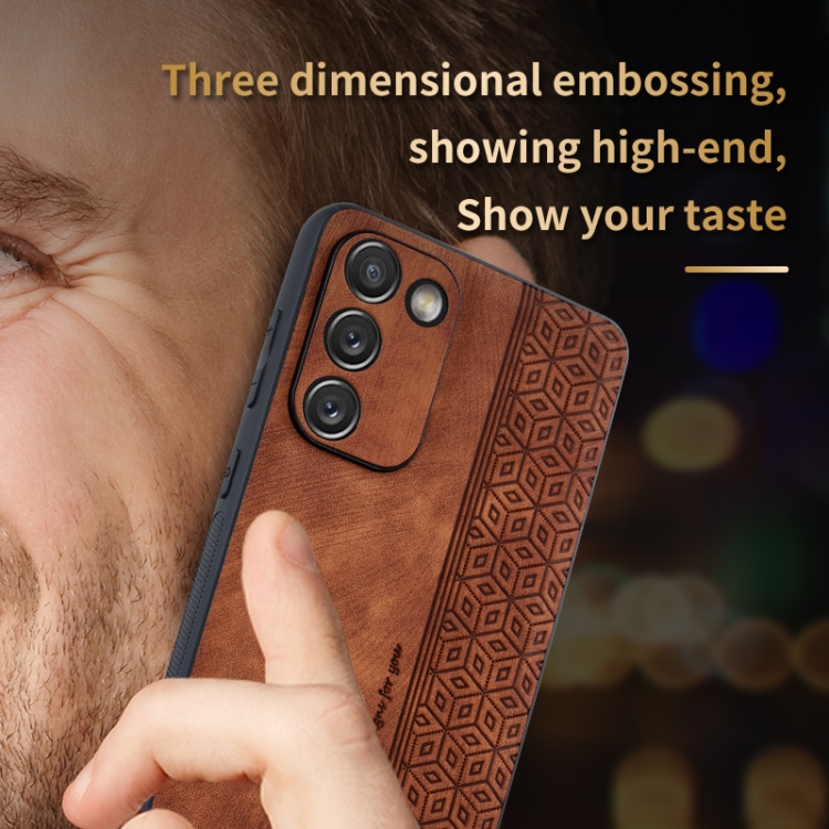 For Samsung Galaxy S20 FE / S20 Lite AZNS 3D Embossed Skin Feel Phone Case(Black) For Samsung Galaxy S20 FE / S20 Lite AZNS 3D Embossed Skin Feel Phone Case(Black)