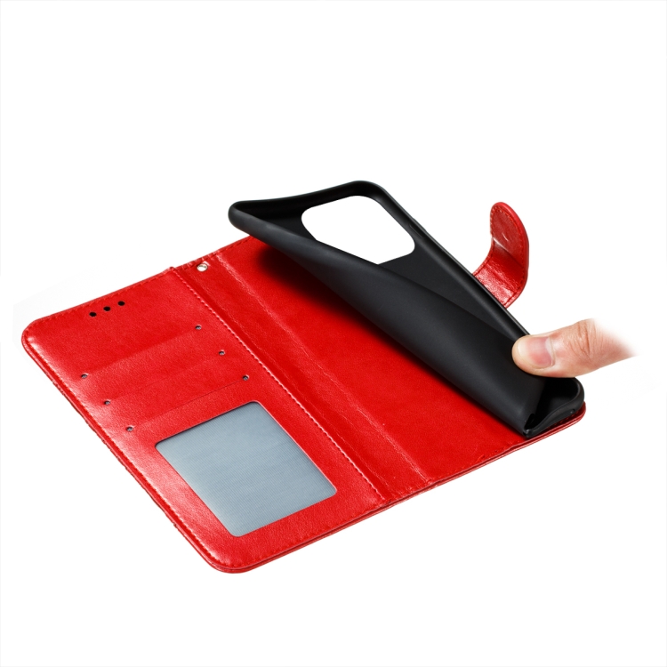For iPhone 14 Pro Sun Mandala Embossing Leather Phone Case(Red) For iPhone 14 Pro Sun Mandala Embossing Leather Phone Case(Red)