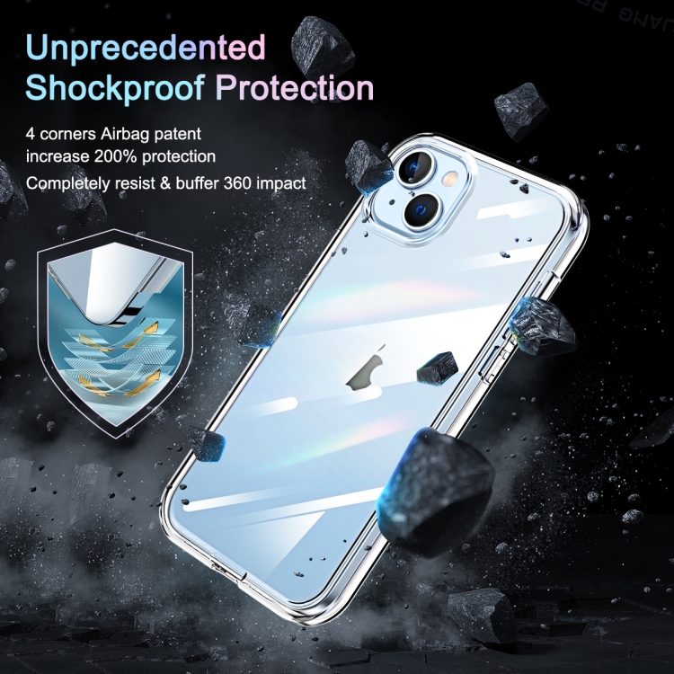 For iPhone 14 Plus 360 Full Body Clear Phone Case(Transparent)