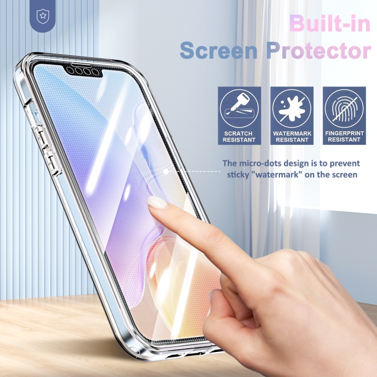 For iPhone 14 Plus 360 Full Body Clear Phone Case(Transparent)