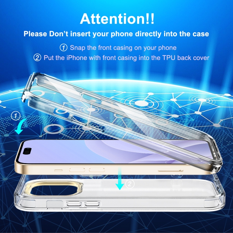 For iPhone 14 Pro 360 Full Body Painted Clear Phone Case(Flowers L08) For iPhone 14 Pro 360 Full Body Painted Clear Phone Case(Flowers L08)