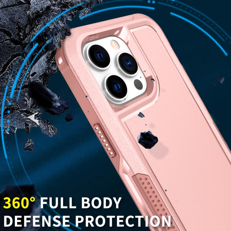 For iPhone 14 Pro 3 in 1 Soft TPU and Hard PC Phone Case(Pink) For iPhone 14 Pro 3 in 1 Soft TPU and Hard PC Phone Case(Pink)