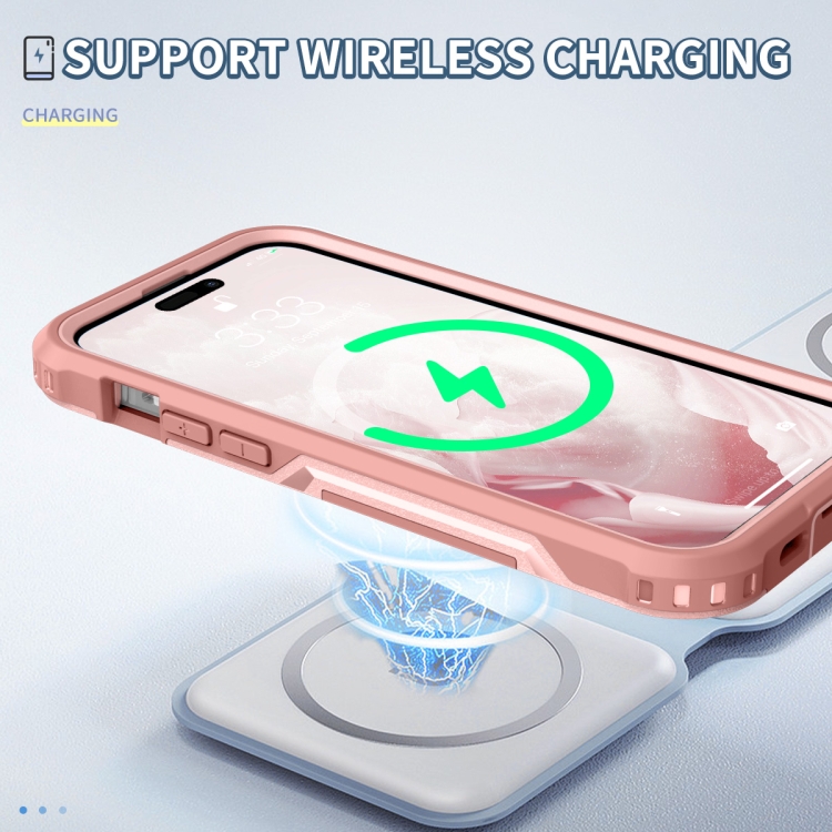 For iPhone 14 Pro 3 in 1 Soft TPU and Hard PC Phone Case(Pink) For iPhone 14 Pro 3 in 1 Soft TPU and Hard PC Phone Case(Pink)