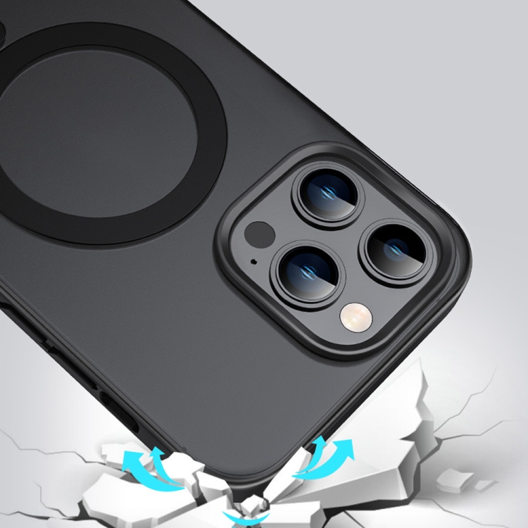For iPhone 14 TOTUDESIGN AA-178 Gingle Series Translucent Matte Magsafe Phone Case(Black) For iPhone 14 TOTUDESIGN AA-178 Gingle Series Translucent Matte Magsafe Phone Case(Black)