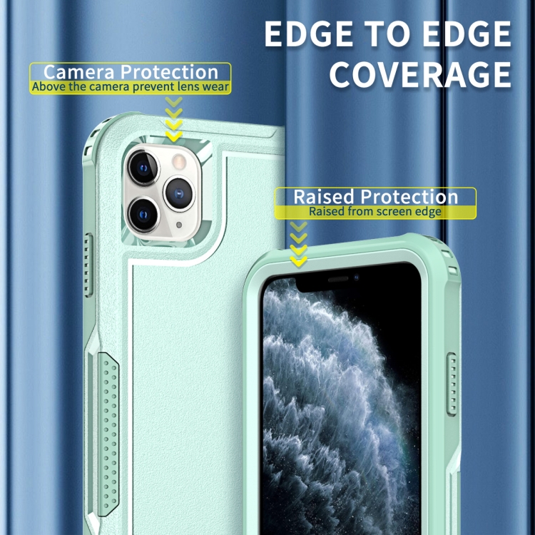 For iPhone 11 Pro 3 in 1 PC + TPU Shockproof Phone Case(Mint Green) For iPhone 11 Pro 3 in 1 PC + TPU Shockproof Phone Case(Mint Green)
