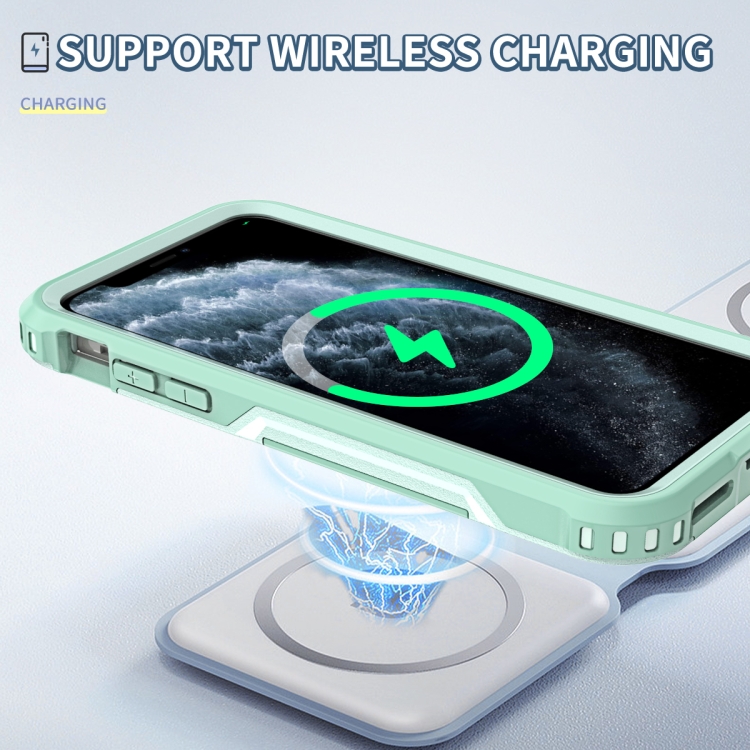 For iPhone 11 Pro 3 in 1 PC + TPU Shockproof Phone Case(Mint Green) For iPhone 11 Pro 3 in 1 PC + TPU Shockproof Phone Case(Mint Green)