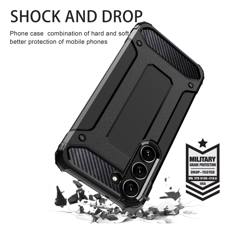 For Samsung Galaxy S23+ 5G Magic Armor TPU Hard PC Phone Case(Black) For Samsung Galaxy S23+ 5G Magic Armor TPU Hard PC Phone Case(Black)