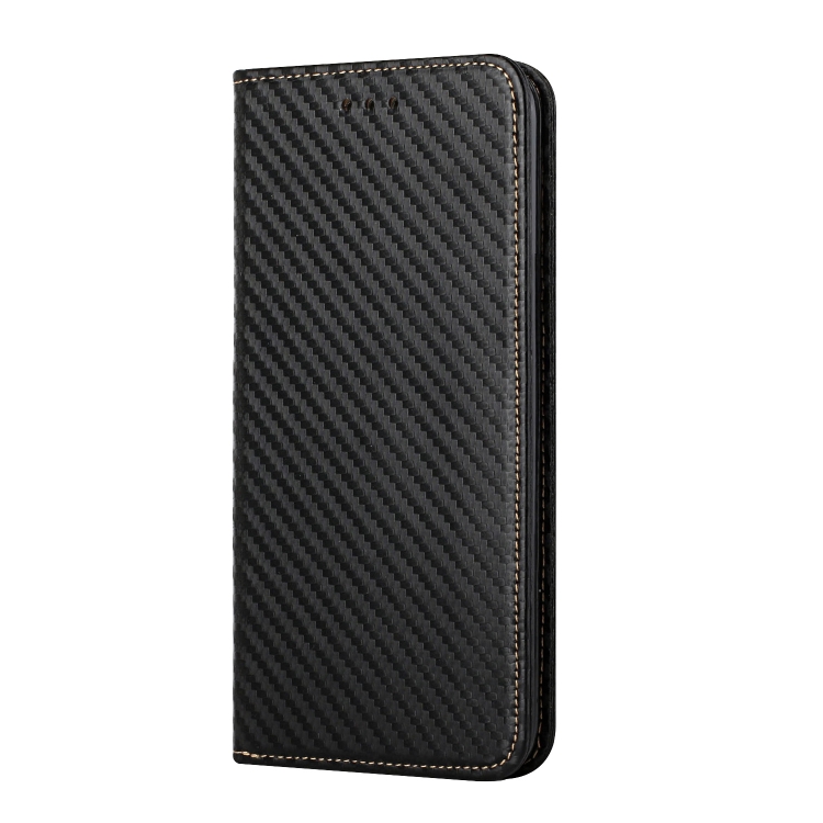 For Samsung Galaxy S23+ 5G Carbon Fiber Texture Magnetic Flip Leather Phone Case(Black) For Samsung Galaxy S23+ 5G Carbon Fiber Texture Magnetic Flip Leather Phone Case(Black)